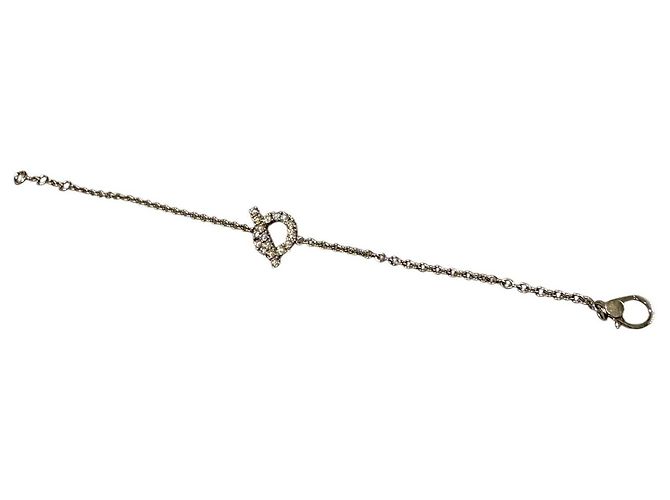 Hermès Bracciale Finesse Diamante Oro Bianco - vista 3