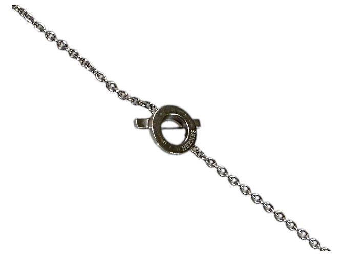 Hermès Bracciale Finesse Diamante Oro Bianco - vista 5