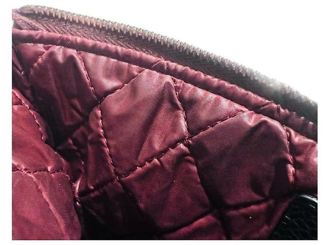 Chanel Caviar Skin Black Classic Silver Clutch Größe Small Schwarz - Ansicht 7