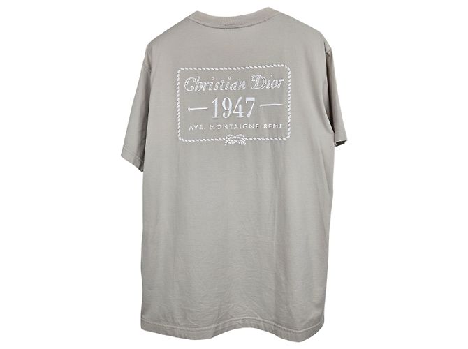 Dior T-Shirt mit besticktem Logo Silber - Ansicht 2