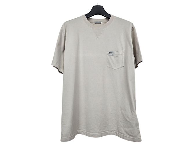 Dior T-Shirt mit besticktem Logo Silber - Ansicht 3