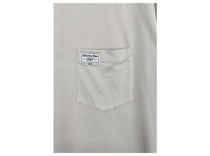 Dior T-Shirt mit besticktem Logo Silber - Ansicht 5