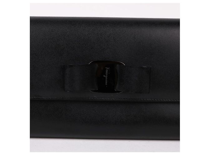 Salvatore Ferragamo Borsa a tracolla Black Bow Ribbon Chain Crossbody Bag Nero - vista 3