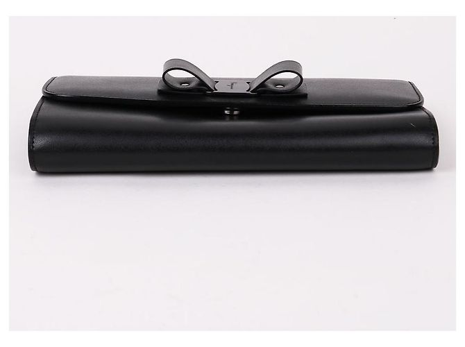 Salvatore Ferragamo Borsa a tracolla Black Bow Ribbon Chain Crossbody Bag Nero - vista 8