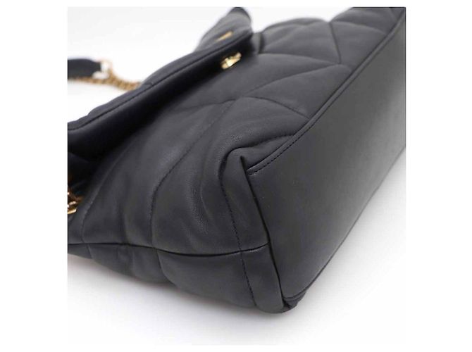 Saint Laurent Piccola borsa a tracolla e a spalla Lulu Puffer in agnello trapuntato con catena Nero - vista 6