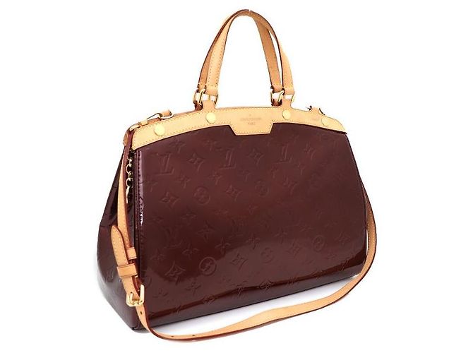 Louis Vuitton Borsa Tote e Borsa a Spalla Monogram Vernis Amarante Brea MM Rosso - vista 2