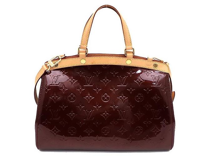 Louis Vuitton Borsa Tote e Borsa a Spalla Monogram Vernis Amarante Brea MM Rosso - vista 3