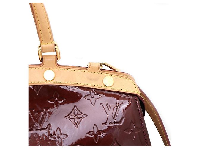 Louis Vuitton Borsa Tote e Borsa a Spalla Monogram Vernis Amarante Brea MM Rosso - vista 5