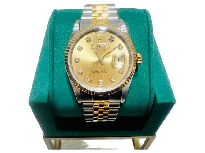 Rolex Datejust Oro Giallo Combi Diamanti Ten-Point Multicolore - vista 2