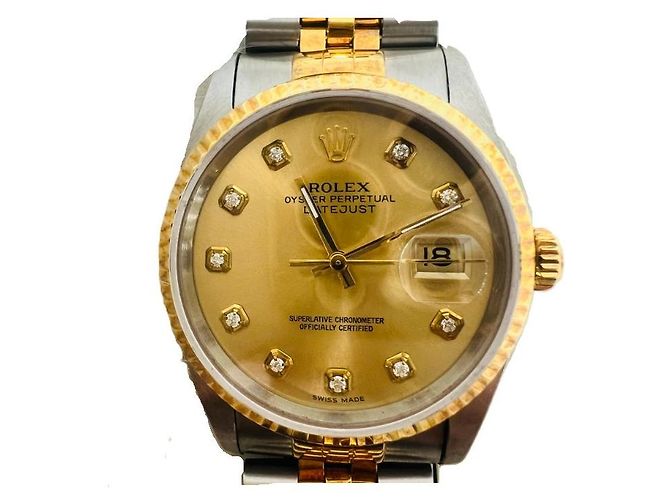 Rolex Datejust Oro Giallo Combi Diamanti Ten-Point Multicolore - vista 7