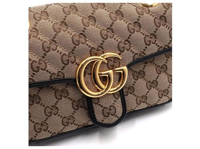 Gucci Mini Borsa a Spalla e Borsa a Tracolla in Tela con Catena Dorata Multicolore - vista 11