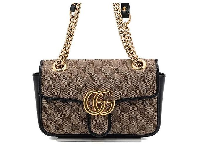 Gucci Mini Borsa a Spalla e Borsa a Tracolla in Tela con Catena Dorata Multicolore - vista 2