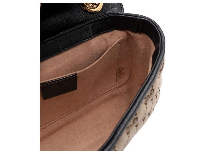 Gucci Mini Borsa a Spalla e Borsa a Tracolla in Tela con Catena Dorata Multicolore - vista 8