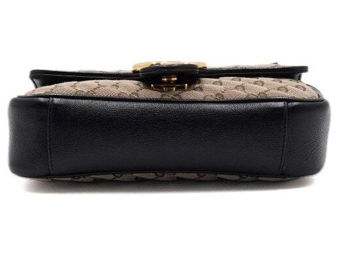 Gucci Mini Borsa a Spalla e Borsa a Tracolla in Tela con Catena Dorata Multicolore - vista 9