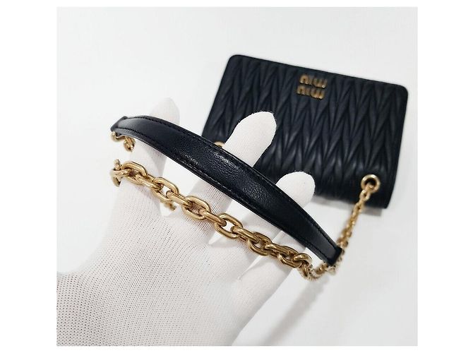 Miu Miu Bolso de hombro acolchado con cadena Multicolor - vista 6