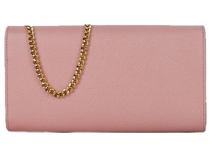 Salvatore Ferragamo Borsa a tracolla con catena e fiocco Rosso - vista 3