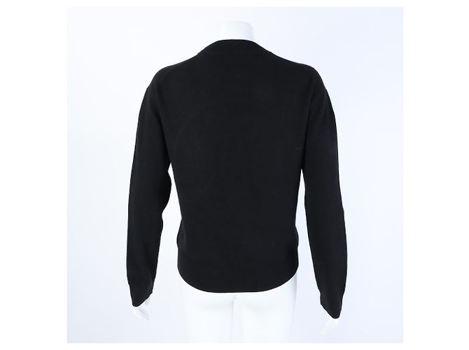 Hermès Jersey de punto de cachemira de manga larga Negro - vista 3