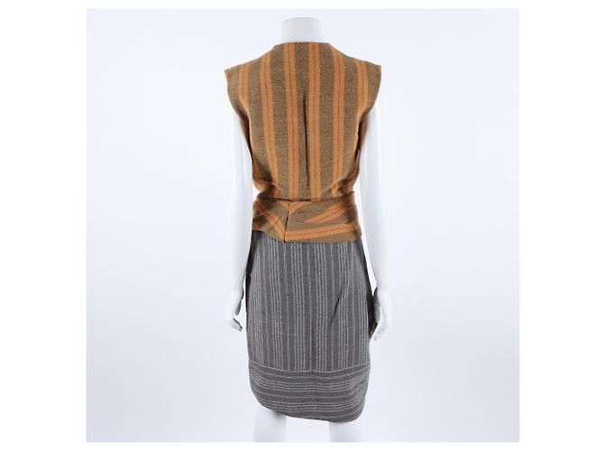 Vestido sin mangas Balenciaga Castaño - vista 3