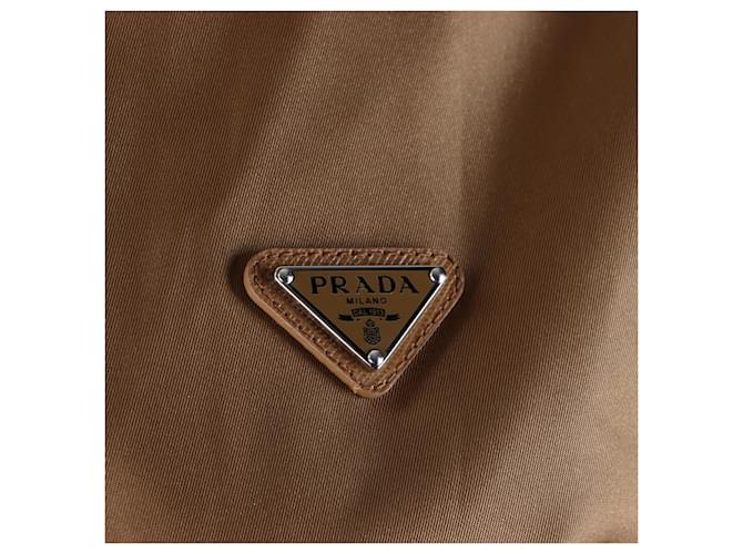 Prada Kapuzenpullover aus Nylon Braun - Ansicht 4