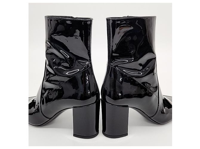 Saint Laurent Stivali in vernice - vista 3