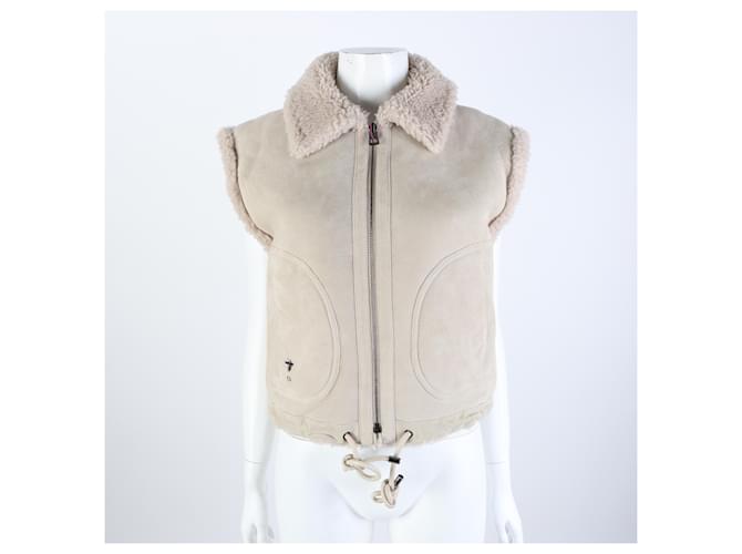 Reversiblere Shearling-Weste Christian Dior Braun - Ansicht 5
