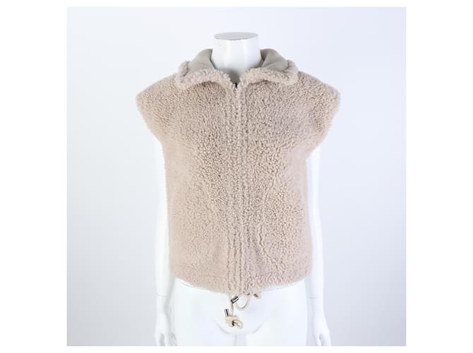 Reversiblere Shearling-Weste Christian Dior Braun - Ansicht 6