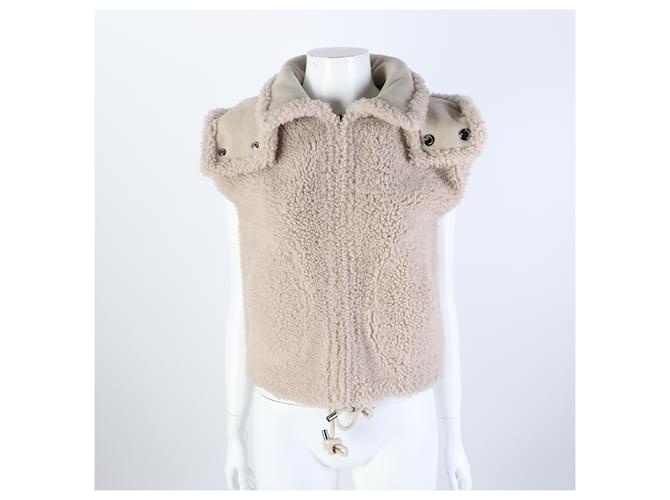 Reversiblere Shearling-Weste Christian Dior Braun - Ansicht 7