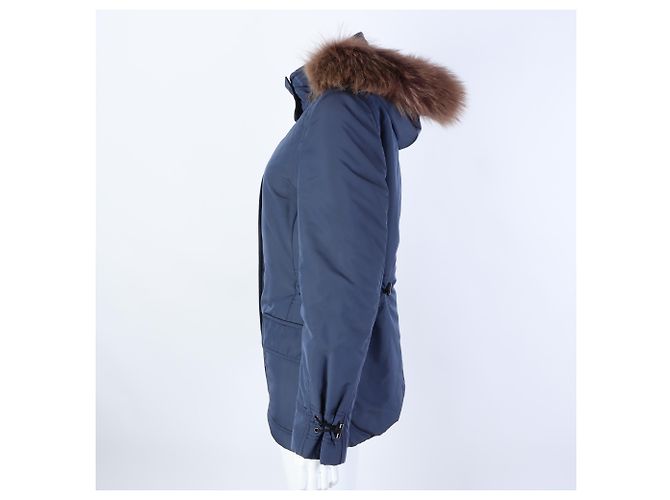 Loro Piana Kapuzenpullover mit Reißverschluss Blau - Ansicht 2