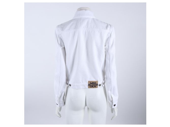Chaqueta de algodón Christian Dior Blanco - vista 3