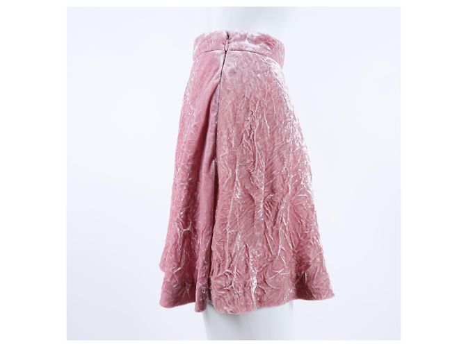 Falda de terciopelo Miu Miu Rosa - vista 2
