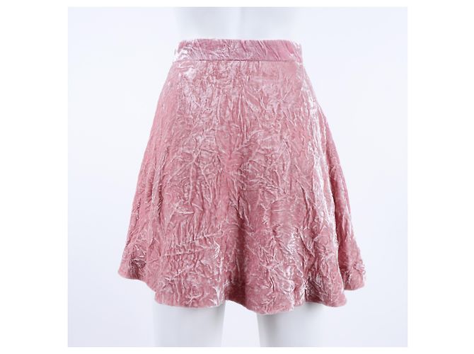 Falda de terciopelo Miu Miu Rosa - vista 3