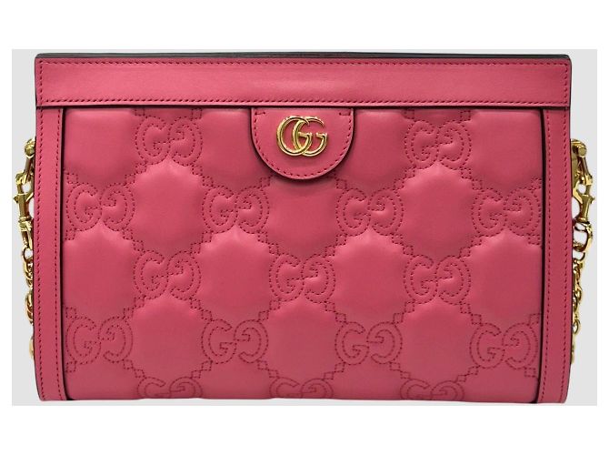 Gucci Borsa a tracolla in pelle trapuntata Rosa - vista 2