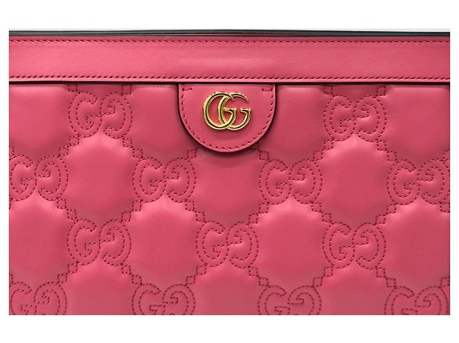 Gucci Borsa a tracolla in pelle trapuntata Rosa - vista 4