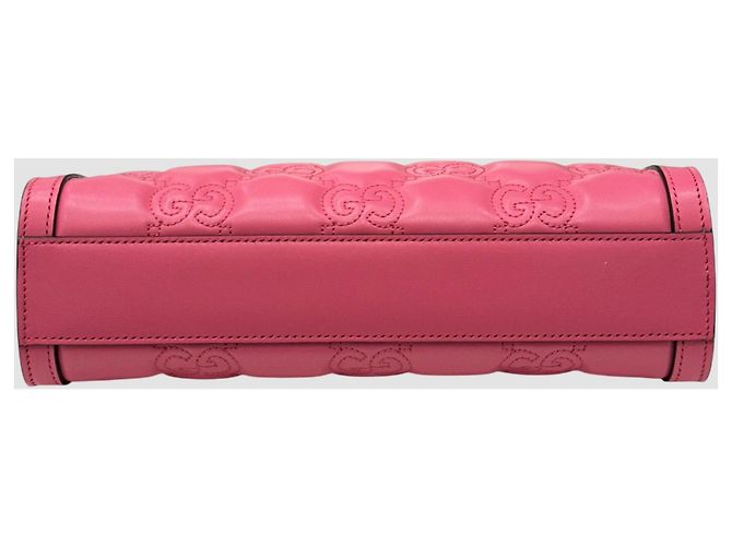 Gucci Borsa a tracolla in pelle trapuntata Rosa - vista 8