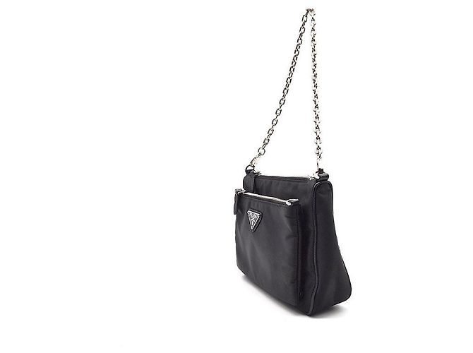 Prada Borsa a tracolla e crossbody in Re-Nylon Tesuto Nero - vista 2