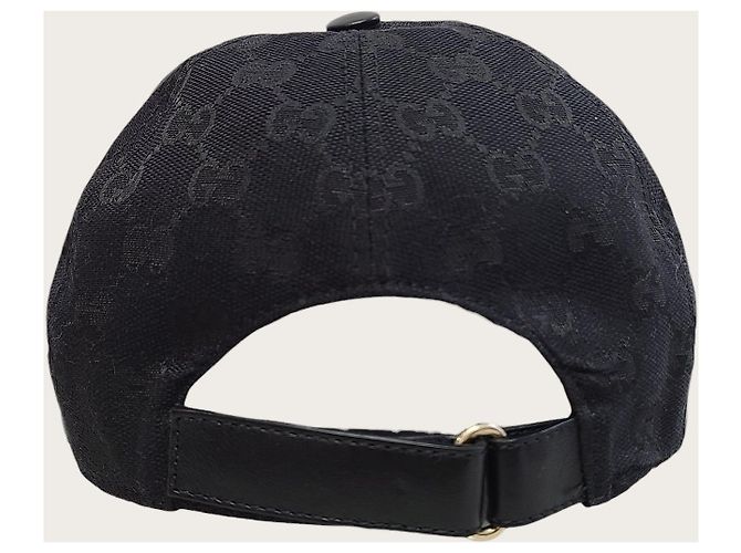 Gucci Black Web GG Canvas Cap - view 4