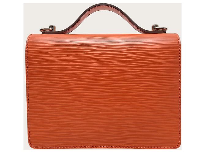 Louis Vuitton Borsa Epi Montsouris Arancione - vista 5