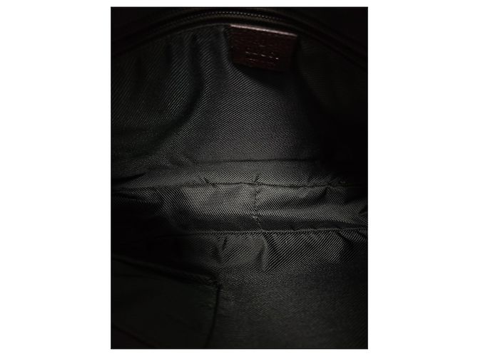 Gucci Borsa a tracolla mezzaluna in tela GG marrone - vista 4