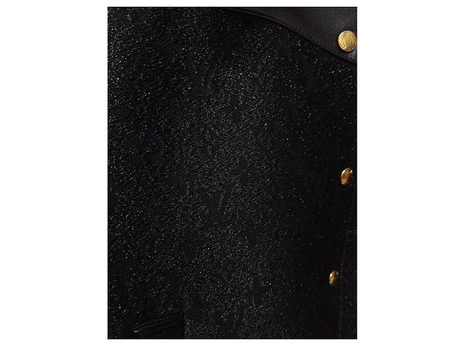 Louis Vuitton Schwarze Bomberjacke mit Monogramm-Glitzer - Ansicht 4