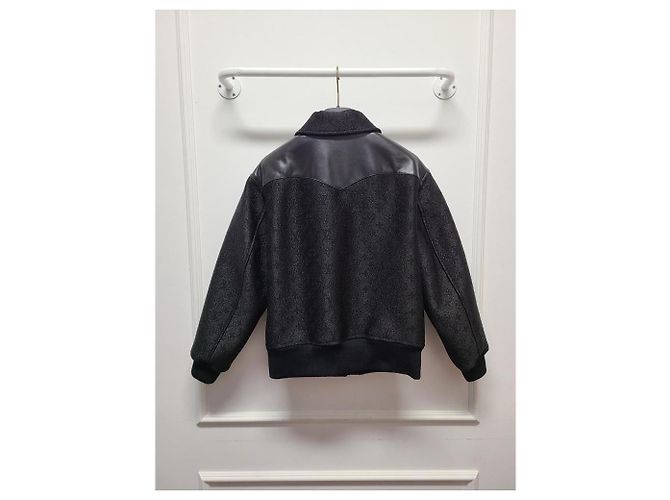 Louis Vuitton Schwarze Bomberjacke mit Monogramm-Glitzer - Ansicht 5