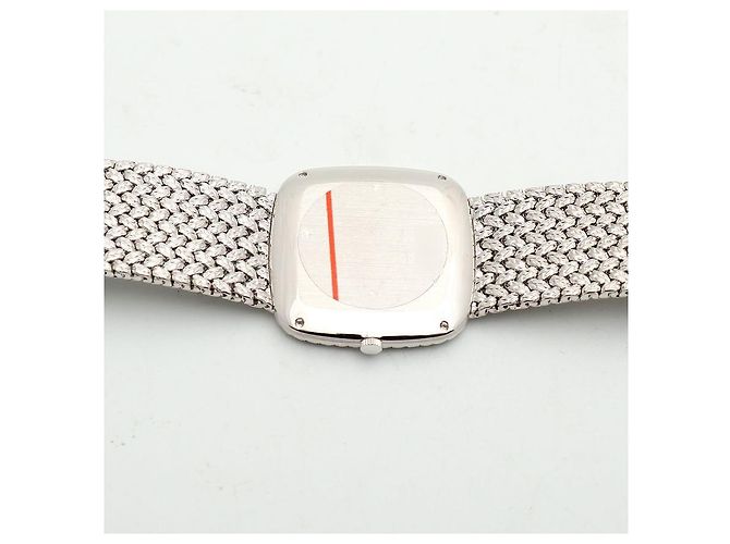 Piaget Tradition Hawk Eye White Gold Medium Men's Watch Onyx Pave Setting Vintage Manual Black - view 14