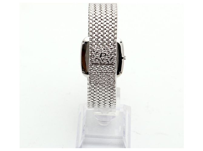 Piaget Tradition Hawk Eye White Gold Medium Men's Watch Onyx Pave Setting Vintage Manual Black - view 6
