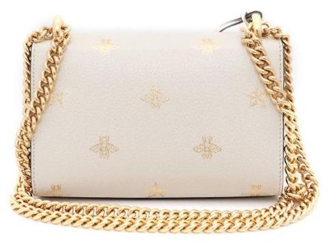Padlock Gucci Pequena bolsa de ombro com cadeado e corrente Branco - vista 3