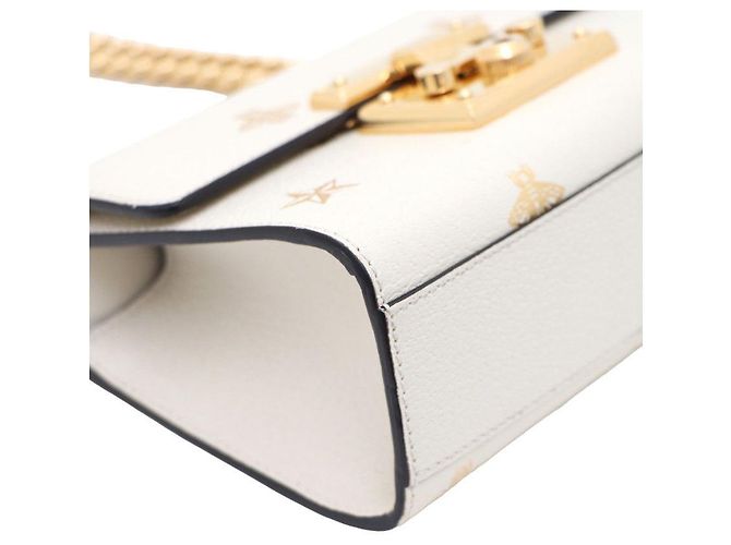 Padlock Gucci Pequena bolsa de ombro com cadeado e corrente Branco - vista 4