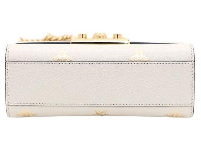Padlock Gucci Pequena bolsa de ombro com cadeado e corrente Branco - vista 5