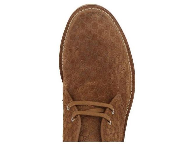 Gucci Suede Ankle Boots AAEYC Braun - Ansicht 6