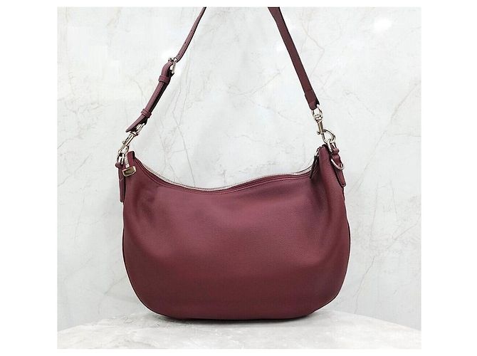 Gucci Nuova Borsa a Spalla Grande in Pelle Rosso Ancora - vista 3