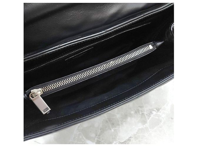 Saint Laurent Borsa a tracolla in pelle trapuntata Lulu Medium - vista 7