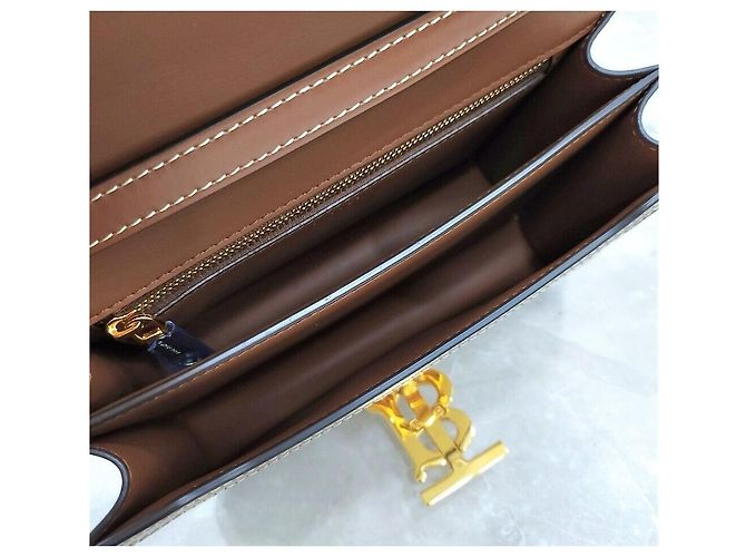 Burberry Borsa a tracolla TV TB Canvas Argento - vista 7