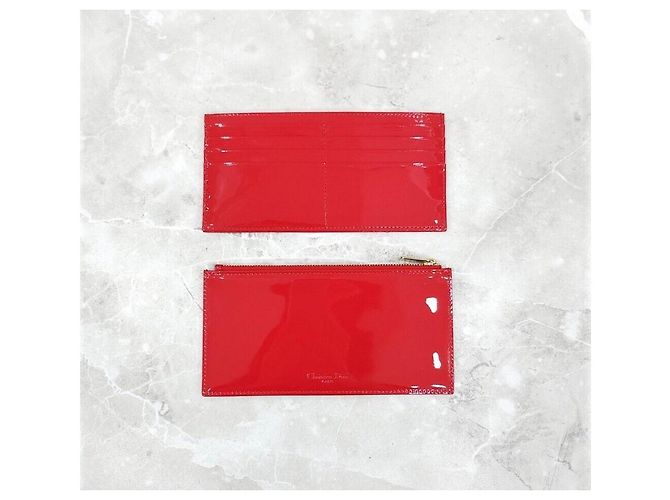 Dior Nuova borsa a tracolla con catena e pochette in vernice rossa - vista 6